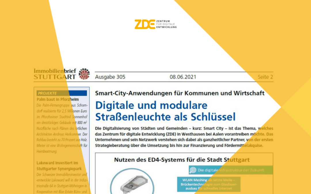 Smart City – vorangetrieben in Westhausen beim ZDE